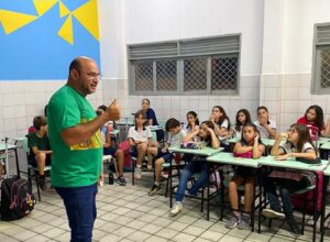 Momento em sala de aula marca o encerramento de ciclo do 5º ano